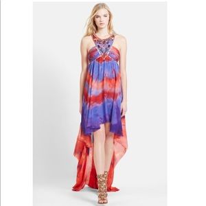 Emilio Pucci Women’s Silk Tie Dye Hi-Lo Dress